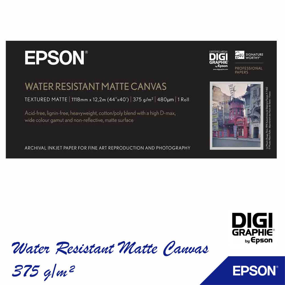EPSON Water Resistant Matte Canvas 375gr